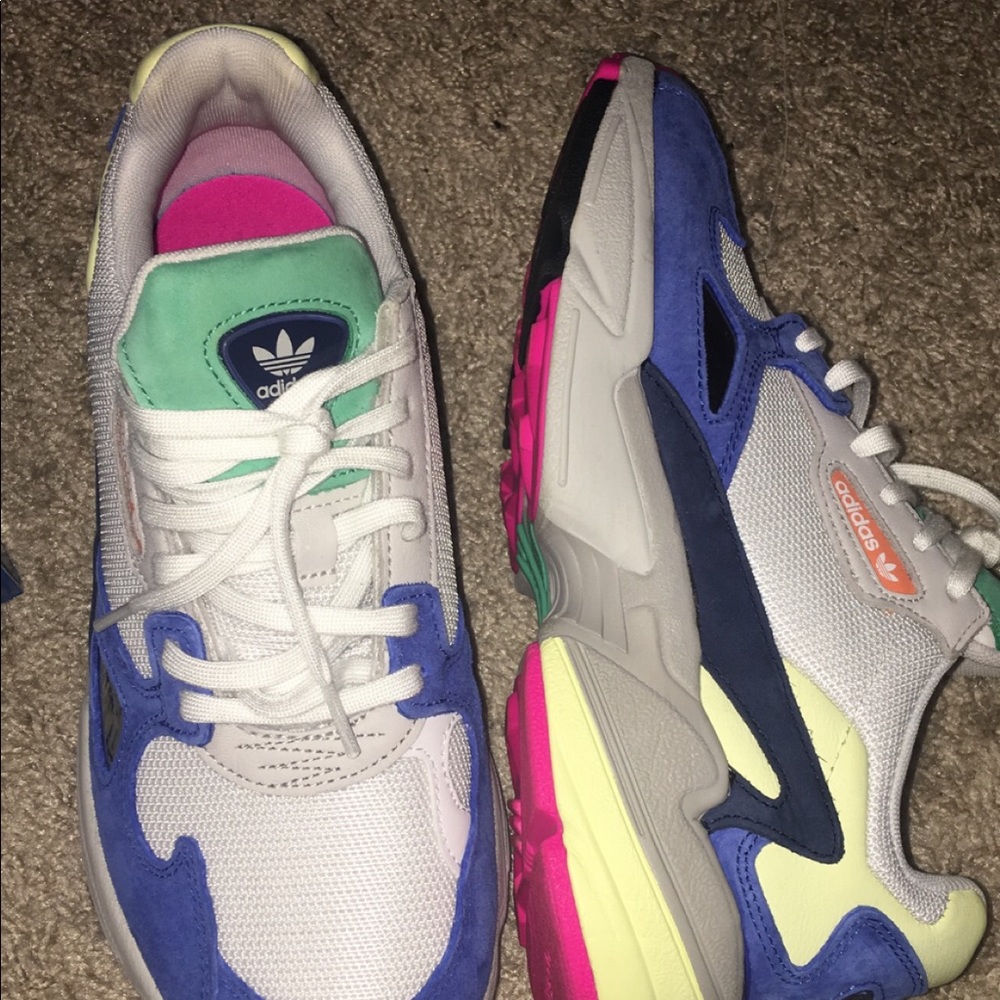Adidas falcon shoes NEVER WORN WITH TAGS AND BOX